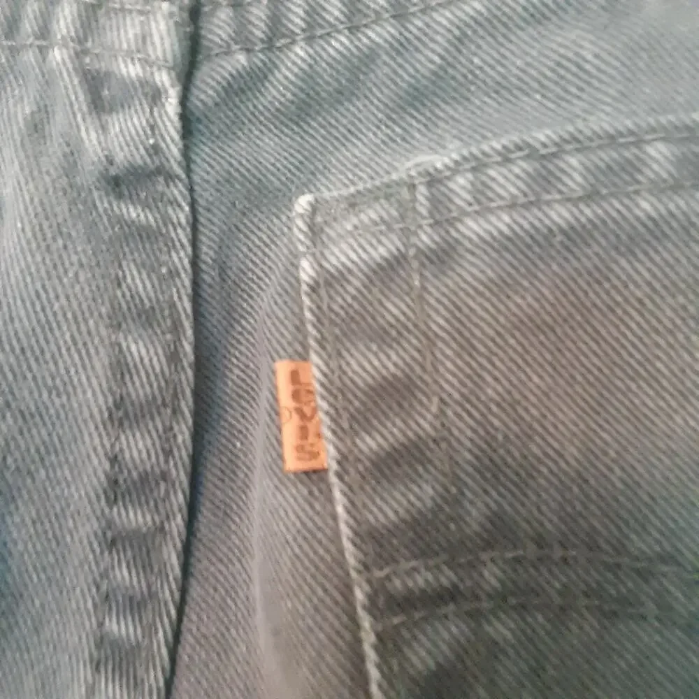 Vtg Levis Signature 540 Jeans Mens 34x29 Green Relaxed Fit Denim Brown Tab